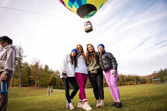 Group of women enjoying an outdoor activity during a retreat
